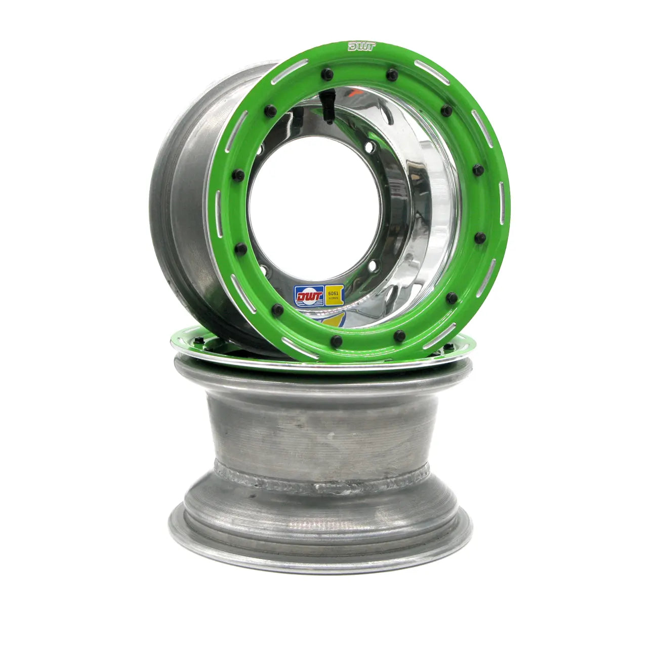 Wheels - Ultimate Yellow Beadlock 10" Polished Pair