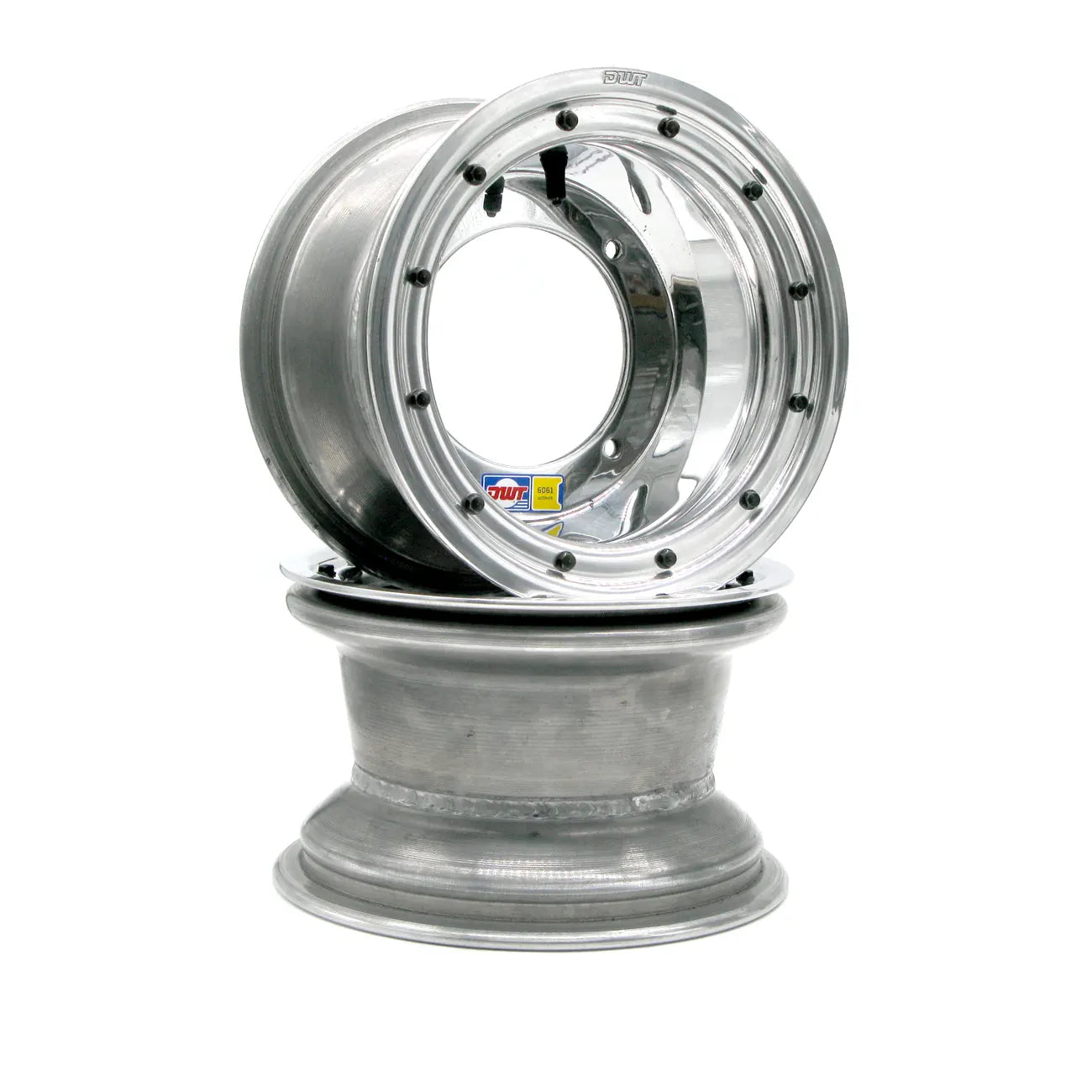 Wheels - Ultimate Yellow Beadlock 10" Polished Pair