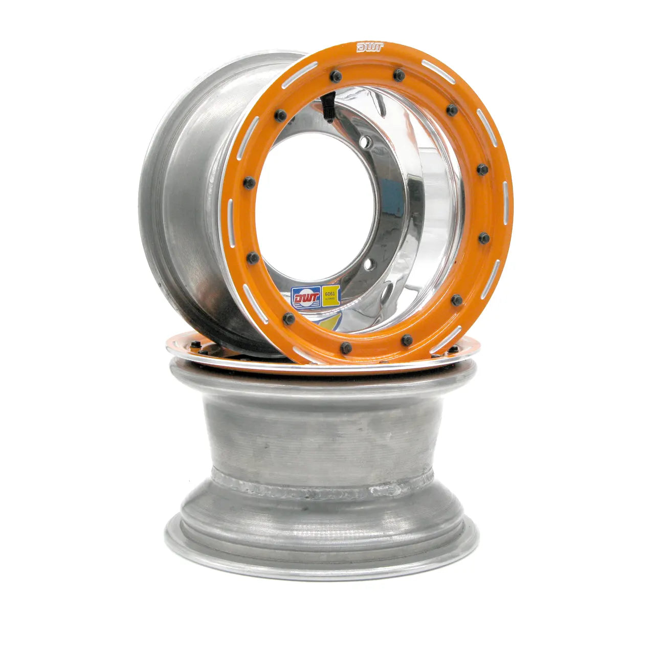 Wheels - Ultimate Yellow Beadlock 10" Polished Pair