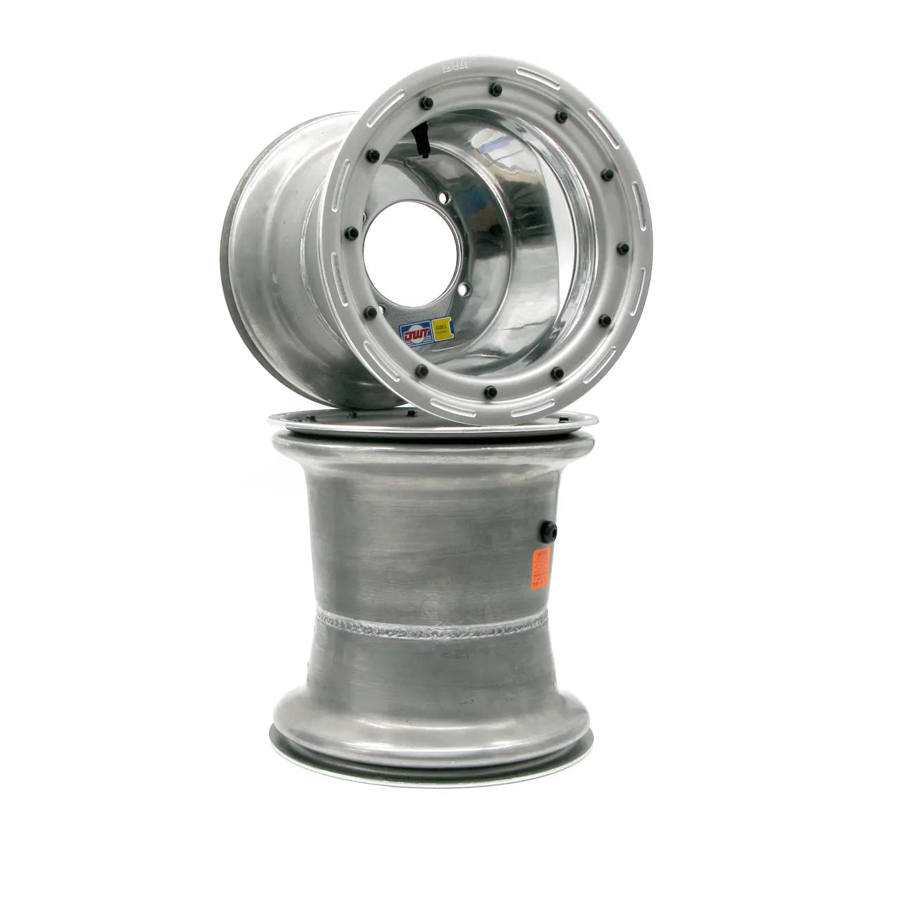 Wheels - Ultimate Yellow Beadlock 10" Polished Pair