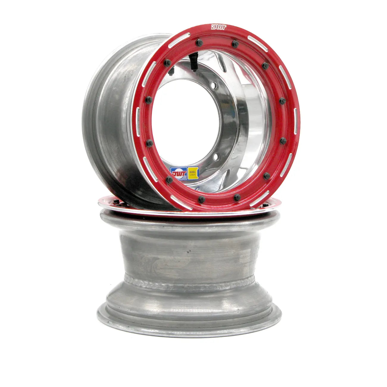 Wheels - Ultimate Yellow Beadlock 10" Polished Pair
