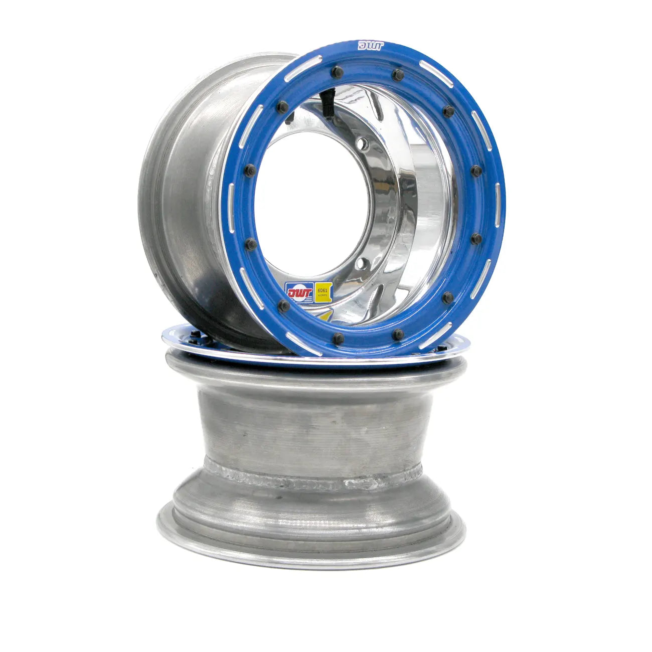 Wheels - Ultimate Yellow Beadlock 10" Polished Pair